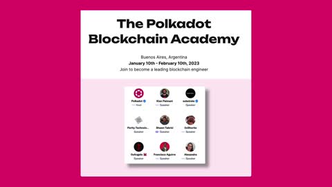 Polkadot Blockchain Academy – Community Call