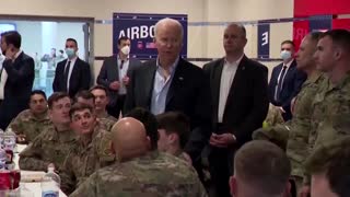 Report: Biden Visits U.S. Troops in Poland