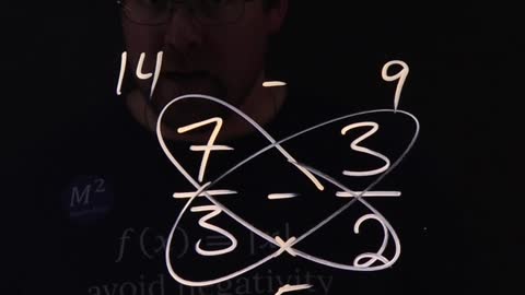 The Butterfly Method for Subtracting Fractions | 7/3-3/2 | Minute Math Tricks Part 145 #shorts