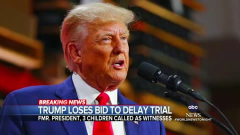 Trump loses bid to delay civil fraud trail