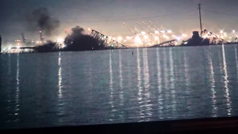 Maryland Keybridge collapses after cargo ship collides with support beam