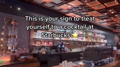 Fun fact Starbucks reserve has cocktails 🤩