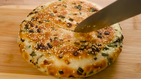 Make Thick Scallion Bread in a Pan