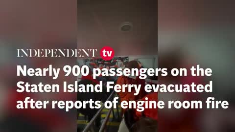 Nearly 900 passengers evacuated from Staten Island ferry after reports of fire