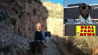 DR PHIL GOES FOR A DONKEY RIDE