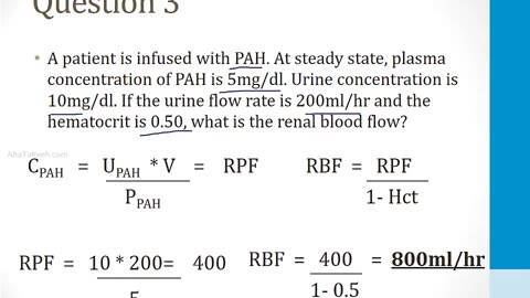 Renal - 1. Embryology, Anatomy and Physiology - 4.Renal Physiology II