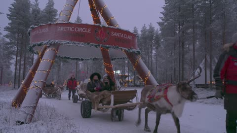Santa Claus Village Christmas Opening 2022 in Rovaniemi Lapland Finland - Arctic Circle