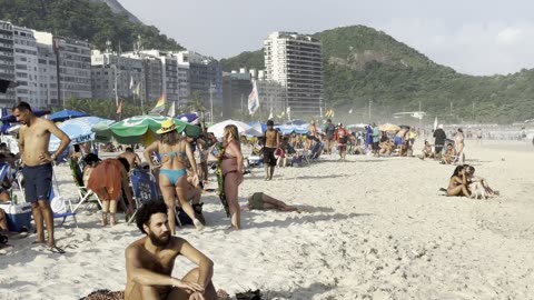 Beautiful day at Copacabana beach Brazil | beach walk 4k#beach4u #beach #walk #4k #walk4kbeach #walkingtour #bestbeachesintheworld #beautifulbeachesintheworld #bikinibeach #bikinithebeaches #beautifulgirls #whitesandybeach