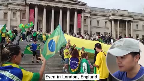 Brazils World Record Independance Day Celebration with Support for Bolsonaro