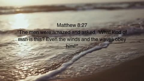 Day 1: Peaceful Ocean Waves with Inspiring Bible Verse