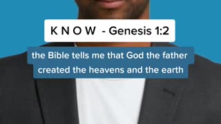 K N O W Genesis 1 : 2 (The Attributes of God)