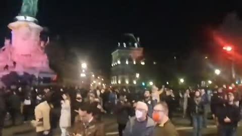 Paris, France: Protests erupt after Macron announced winner