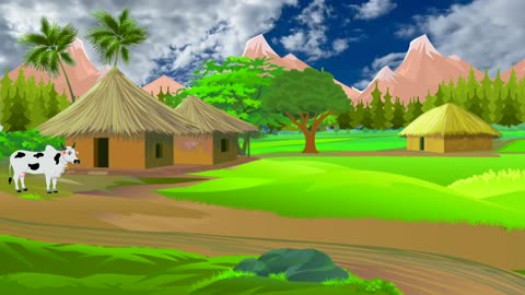 Village Cartoon Live Background Animation Background/Motio Loop/no copyright Background G.M.S