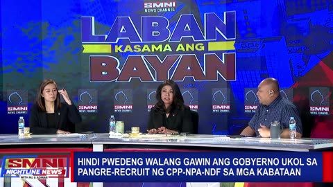 Hindi pwedeng walang gawin ang gobyerno ukol sa pangre-recruit ng C P P sa mga kabataan