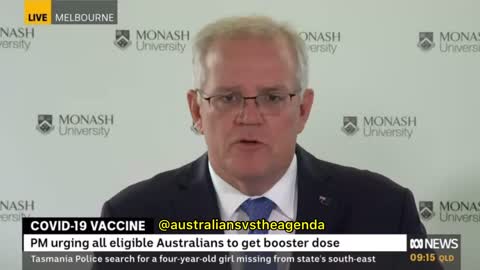 Scott Morrison announcing a 100 million mRNA vaccine doses per year deal with Moderna