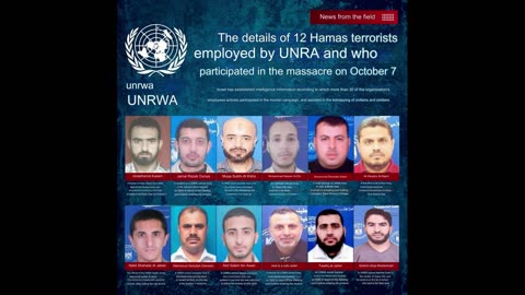 Defense Minister Yoav Galant revealed the details of 12 Hamas terrorists employed by UNRWA