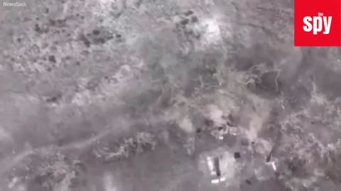 Ukraine Drones Drop Bombs Into Russian Foxhole