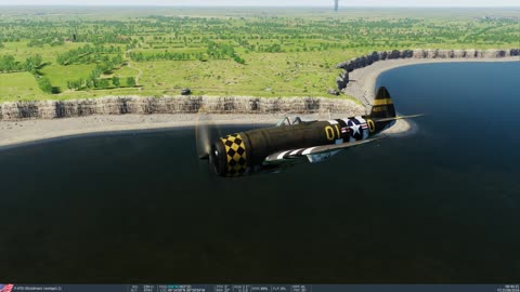 P-47 over Point du Hoc