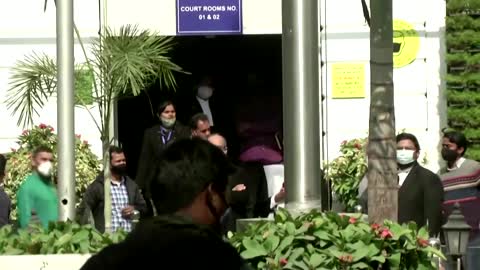 Indian activist Disha Ravi arrives at Delhi court