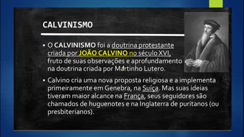 Aula sobre Reforma Protestante