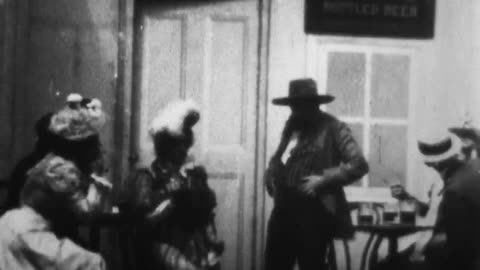 Tenderloin At Night (1899 Original Black & White Film)