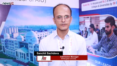 Sanchit Sachdeva Admission Managar KR Mangalam university Study in India Expo