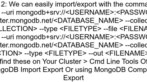 Importing your data into MongoDB Atlas