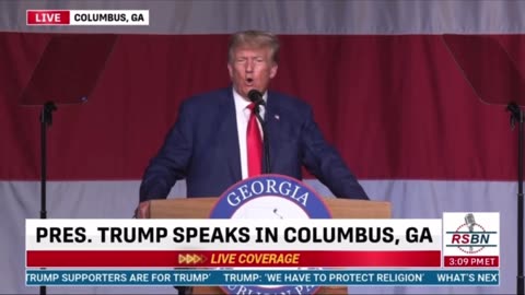 PRESIDENT TRUMP in Columbus, Georgia on June 10, 2023