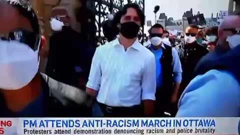 FLASHBACK: Man Yells “GO HOME BLACKFACE!” at Justin Trudeau as He Joins BLM Rally
