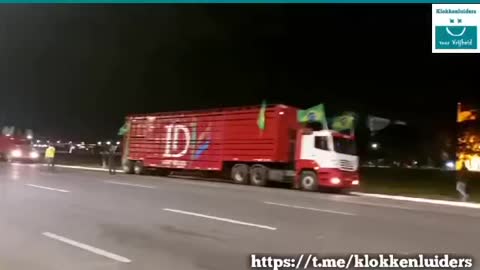 TRUCKERS IN BRAZIL SUPPORTING AUSTRALIA AND WORLD FREEDOM