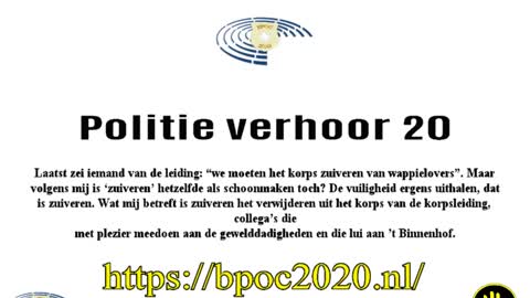 Bpoc Politie verhoor 20