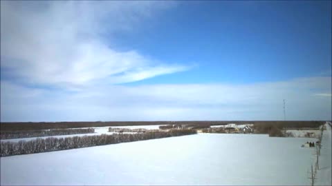 Afternoon Drone Rise Over Grunthal Manitoba