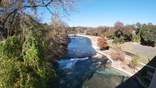 The Comal Chutes from San Antonio Bridge