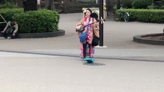 Classic Japanese Street Entertainer