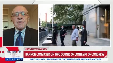 "It's very likely this will be reversed" Dershowitz Speaks Out About Steve Bannon Guilty Verdict