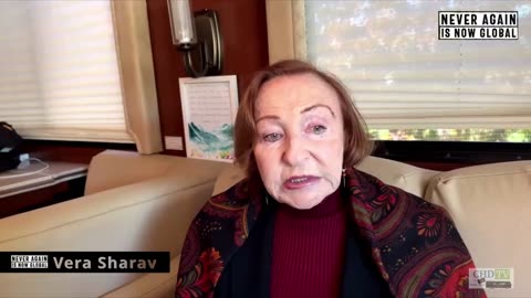Vera Sharav explaining "Never Again Is Now Global" Documentary