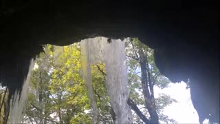 Cave behind Scott Falls in upper penninsula MI