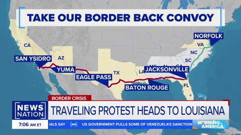 'Take Our Border Back Convoy' heads toward Louisiana | NewsNation