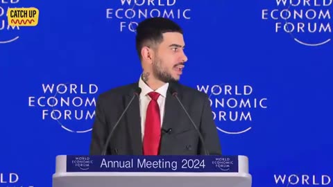 THIS VIDEO CLIP AT WEF IS FAKE AND GREAT BTW - MOAR OF THIS IS NEEDED