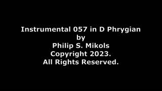 Instrumental 057 in D Phrygian