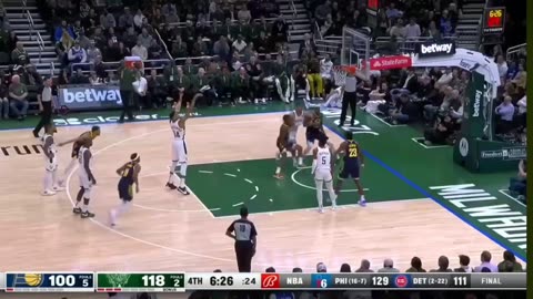 Milwaukee Bucks v/s Indiana Pacers | 140-126 | NBA match highlight