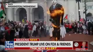 WATCH: Trump Says Anti-Israel Protesters Burning American Flag Should Receive Jail Sentence