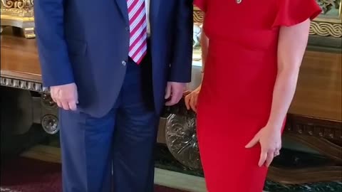 Marjorie Taylor Greene with President Donald J Trump