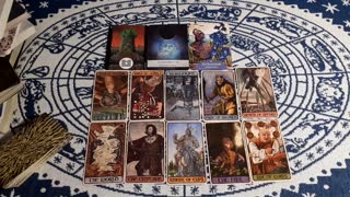 Leo October tarot reading "Careful what comes your way, may be too good to be true"