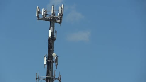 Free Cell Phone Communication Tower Video Footage