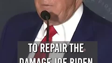 "We're going to pay a big price over the years to come to repair the damage Joe Biden has done."