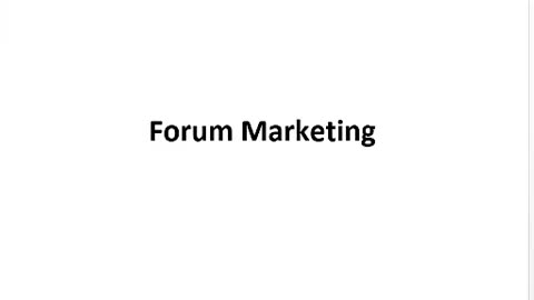 Forum Marketing