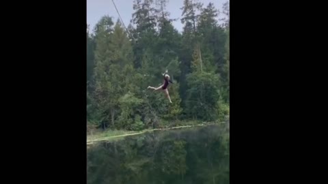 Funny bungee jumping video