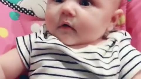 BABY FUNNY REACTION