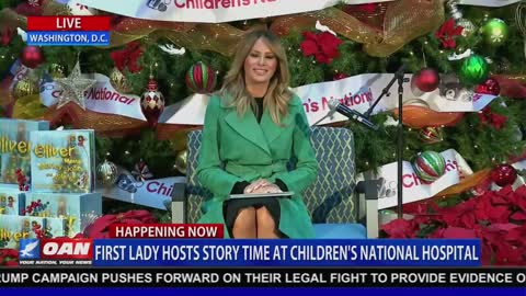 Melania Reads Stories to Children's Hospital As Media Ignores Her